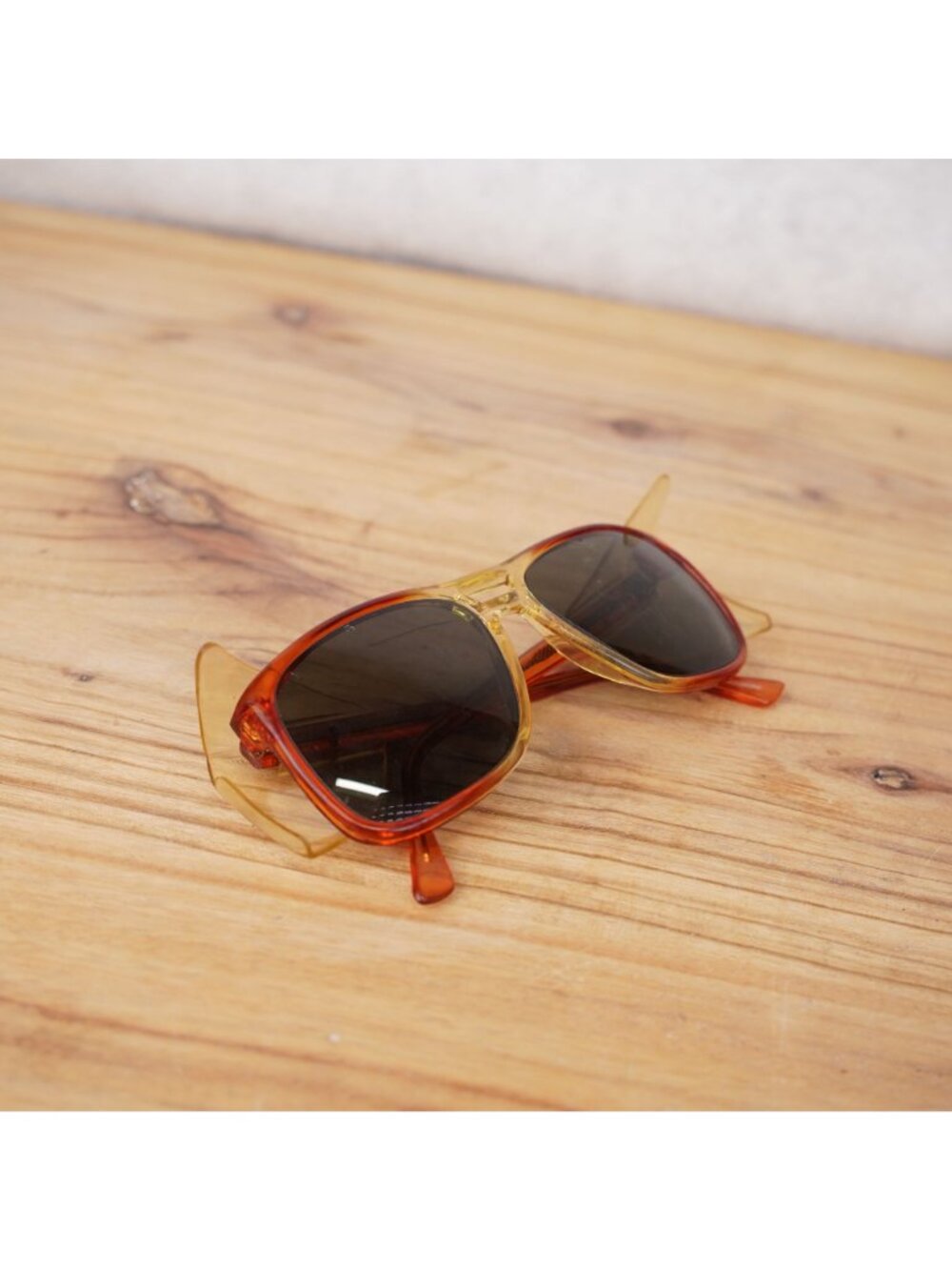 Vintage Titmus Z87 Safety Glasses Frame w Side Shields Brown Plastic Hong Kong - Picture 5 of 13